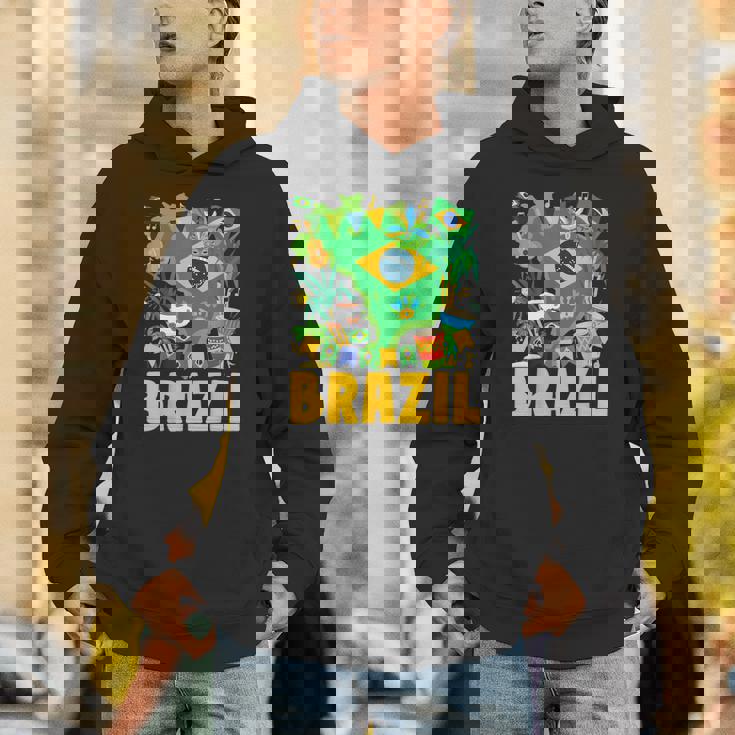 ブラジル国旗衣装のアイデア ブラジル&ブラジルの国旗 パーカー