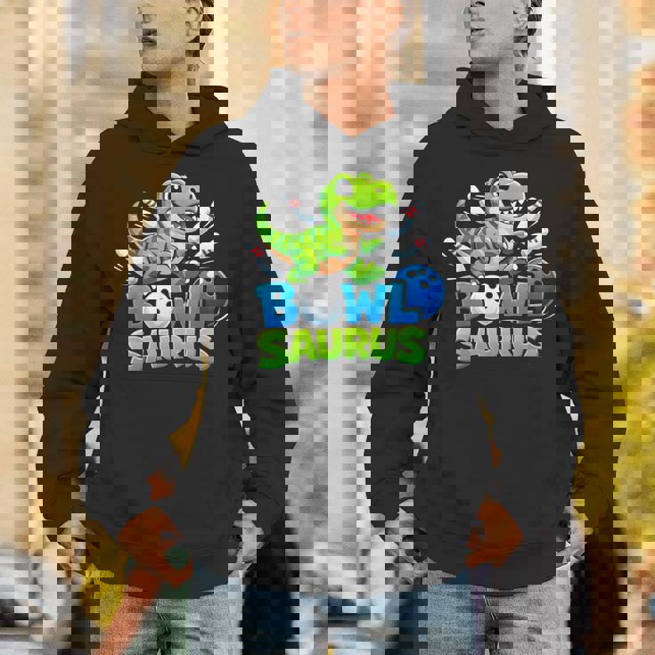 ボウリング 恐竜 Tレックス キュート グラフィック キッズ 幼児 男の子 ボウラー パーカー