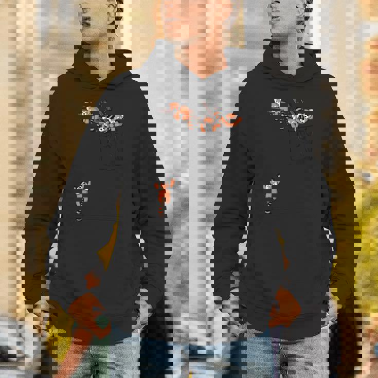 ポケットシリーズ かわいいレッサーパンダ くまの遊び 長袖tシャツ パーカー