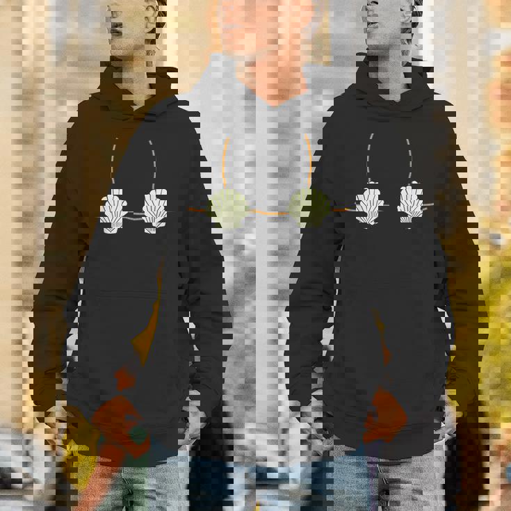 マーメイド貝殻ビキニトップ 面白い パーカー