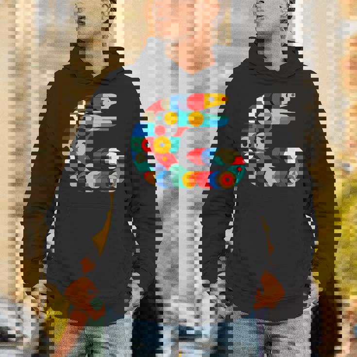 モダン 幾何学的 ミニマリズム イラスト ウツボ アート 長袖tシャツ パーカー