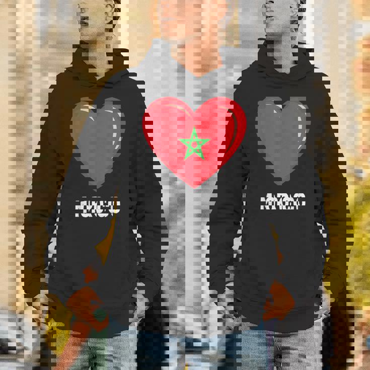 モロッコ国旗シャツ パーカー