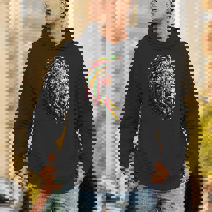 ラスタレゲエミュージックヘッドフォンジャマイカンルーツプライドライオン パーカー