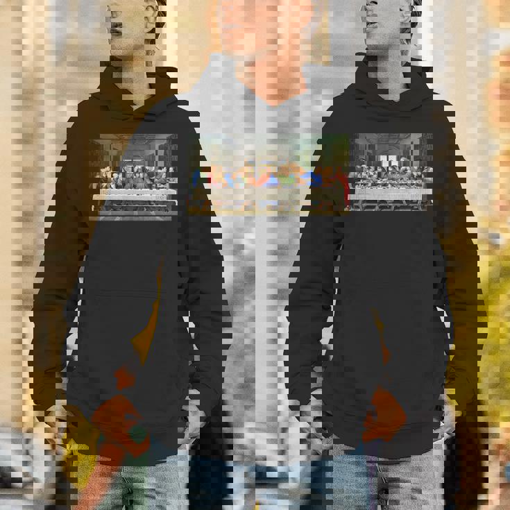 レオナルド・ダ・ヴィンチによる最後の晩餐1495 長袖tシャツ パーカー