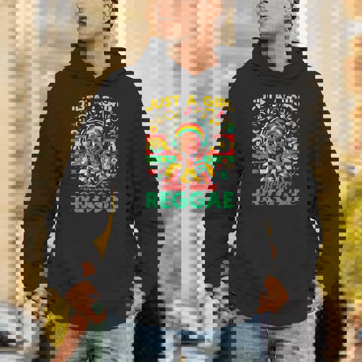 レゲエが大好きな少女 ジャマイカ音楽 おもしろラスタ パーカー