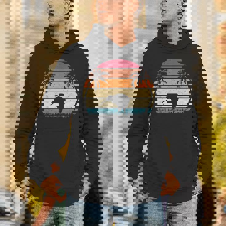 レトロ キウイバード サンセット キウイ鳥 ニュージーランド キウイ鳥 パーカー