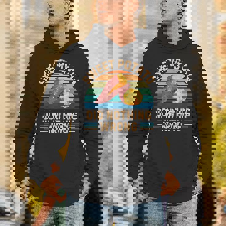 レトロ サツマイモ Did Nothing Wrong ヴィンテージ サツマイモ パーカー