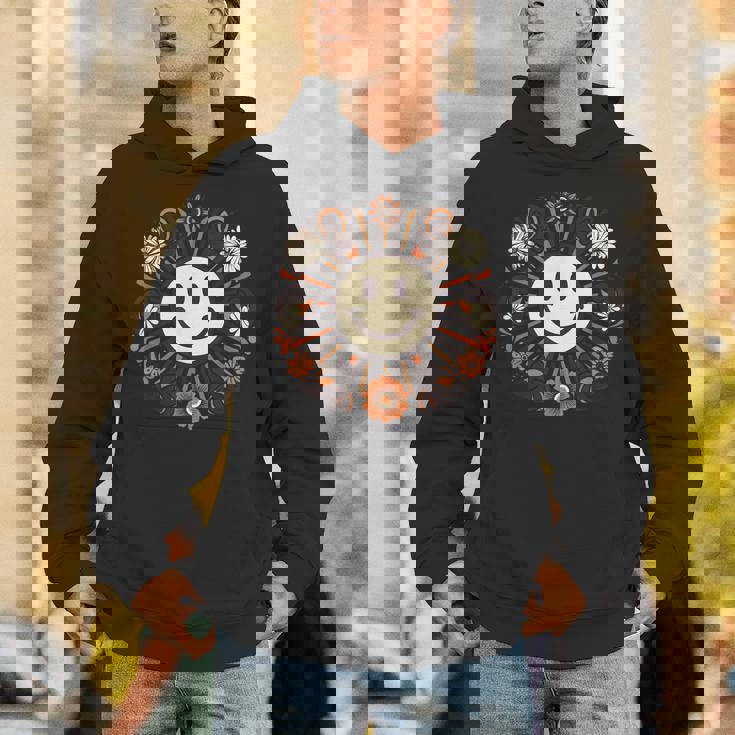 レトロ ヴィンテージ スマイルバイブ モチベーション ポジティブバイブ パーカー