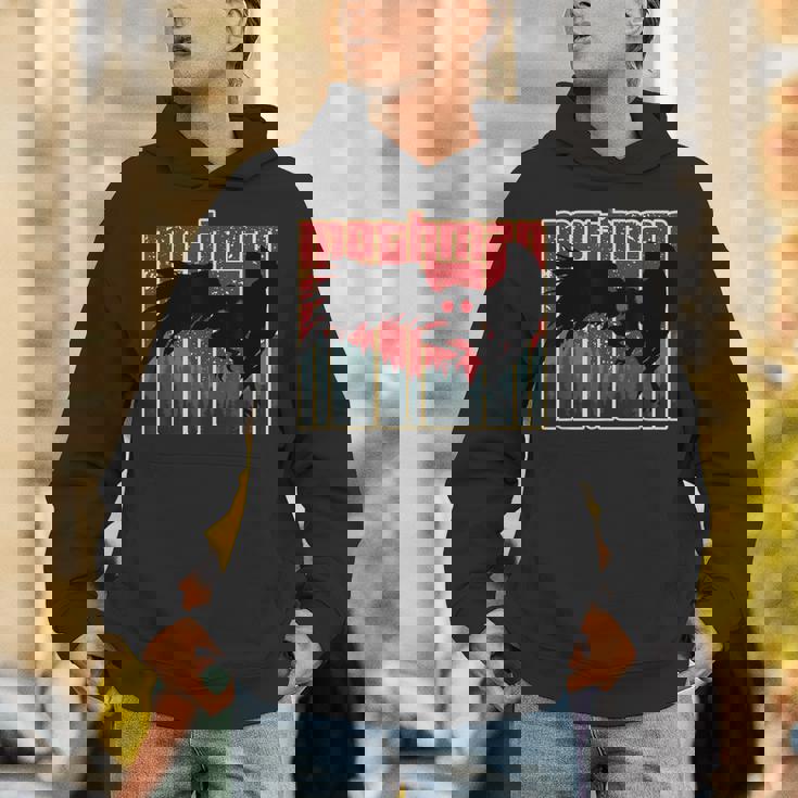 レトロモスマン-オリジナルのウェストバージニアクリプティッドアートワーク パーカー