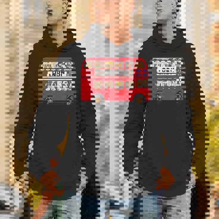 ロンドン イングランド ダブルデッカー レッドバス キッズ ツーリスト お土産 パーカー