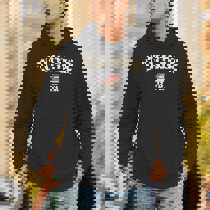 ヴィンテージ ツーソン アメリカ アメリカ 国旗 アリゾナ クール お土産 レトロ パーカー