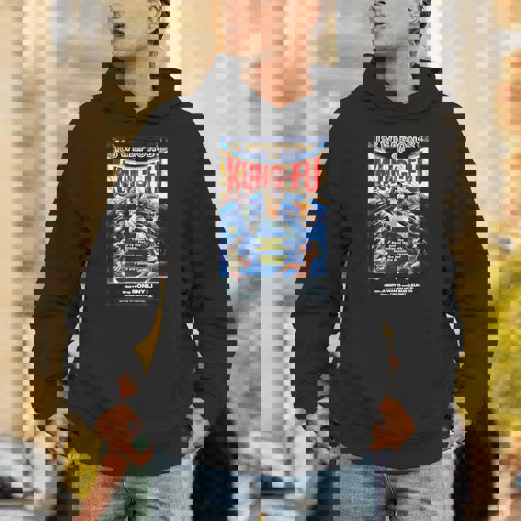 ヴィンテージカンフー格闘技映画レトロギフト パーカー