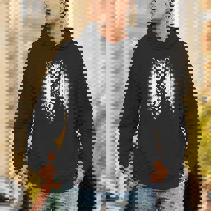 不気味なゴスウサギ、ホラーバニー、奇妙なコアウサギ パーカー