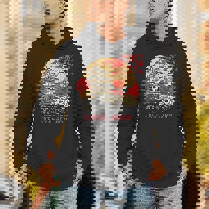 京都 日本 パゴダ 秋 風景 アート お土産 パーカー