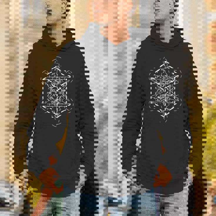 六面体 プラトニックソリッド 神聖幾何学 長袖tシャツ パーカー