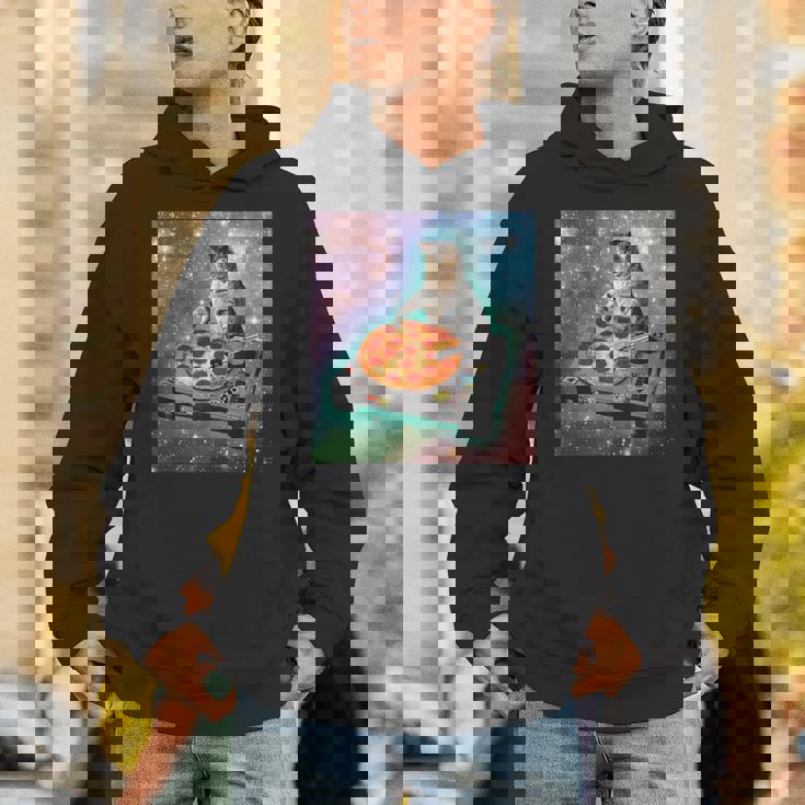 宇宙猫ピザミーム銀河宇宙キティ子猫面白いかわいいpace Cat Galaxy Universe Meme パーカー