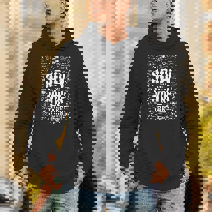 数学の先生に感謝の気持ちを伝えましょう。 長袖tシャツ パーカー