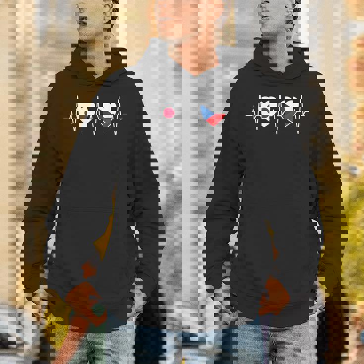 日本とチェコ チェコ共和国の国旗 パーカー