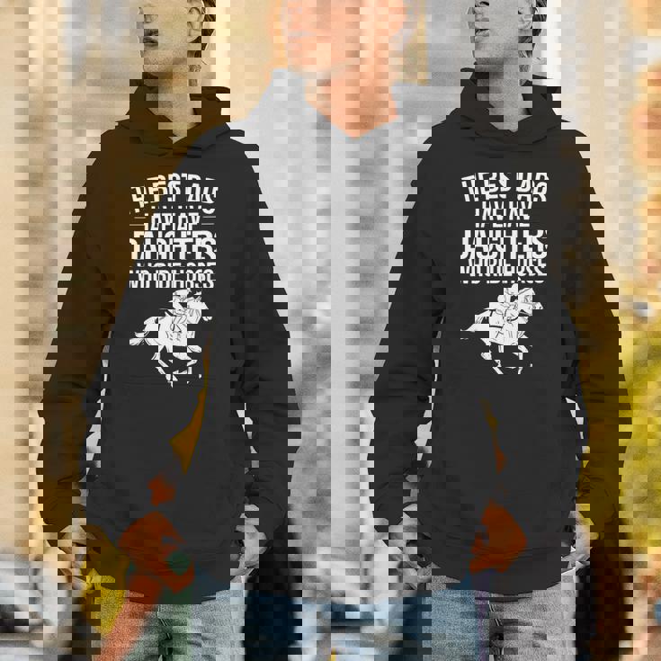 最高の父親には馬に乗る娘がいる 長袖tシャツ パーカー