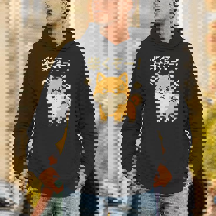 柴くぞー 怒り柴犬 かわいい 柴犬好き ギフト 面白い 犬好き ファン ペット パーカー