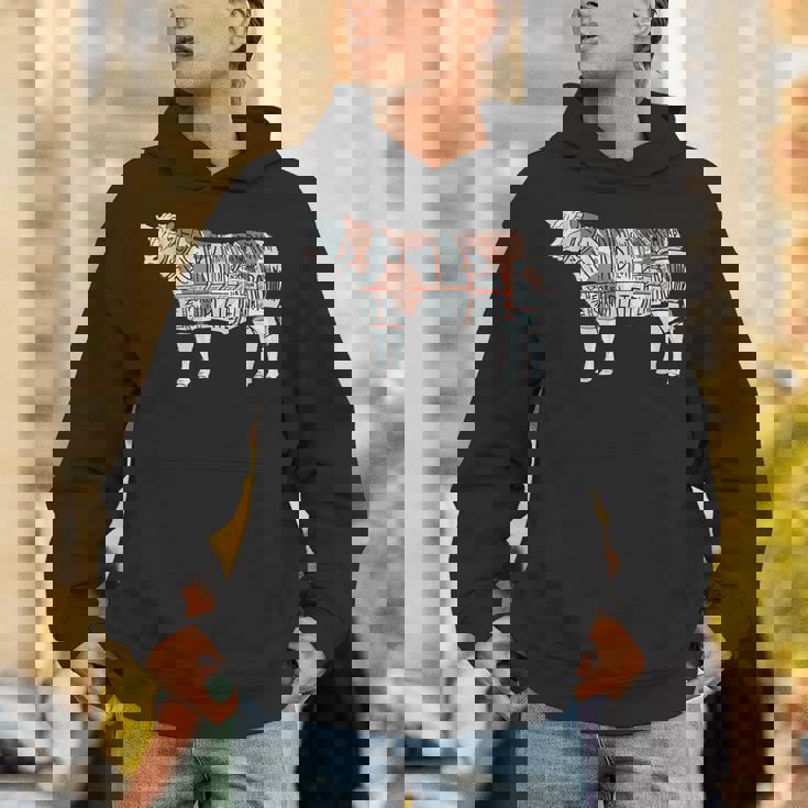 牛肉の部位 面白いtシャツ 焼肉 Bbq 牛 グルメ メンズ おもしろ 面白い 服 オリジナル グッズ ネタ イラスト パーカー