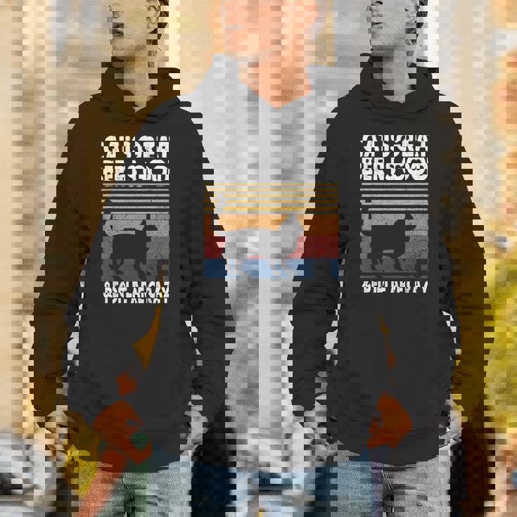 猫は素晴らしい ビールは美味しい、そして人々はクレイジー ビルマ猫 パーカー