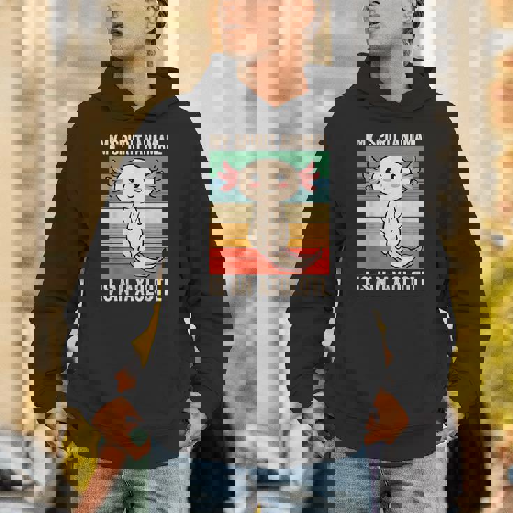 私のスピリットアニマルはウーパールーパーかわいいアホロートルキッズ パーカー