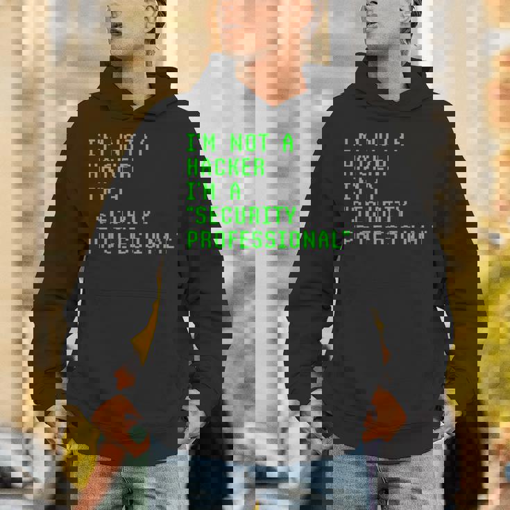 私はハッカーではありません私はサイバーセキュリティの専門家のコンピューターです Cyberecurity パーカー