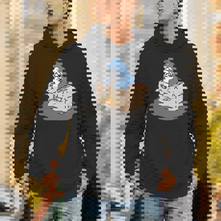 箱入りサメ 長袖tシャツ パーカー