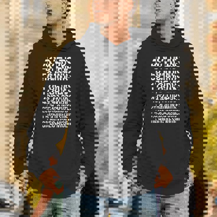 素晴らしい49歳の誕生日ギフト 面白い49歳の誕生日 パーカー