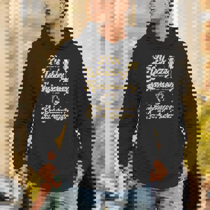 結婚20周年 夫婦 結婚20年 お祝い 長袖tシャツ パーカー