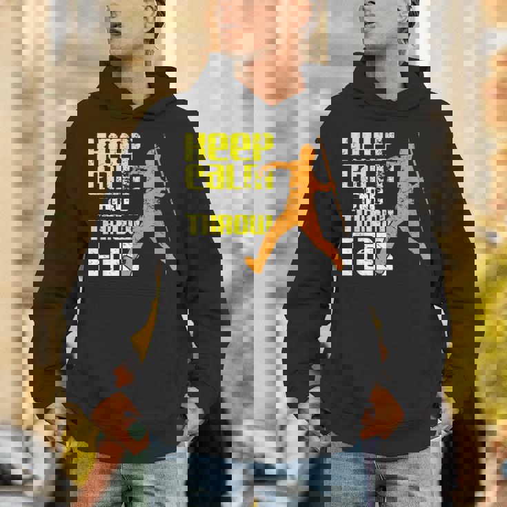 落ち着いて遠くに投げろ パーカー