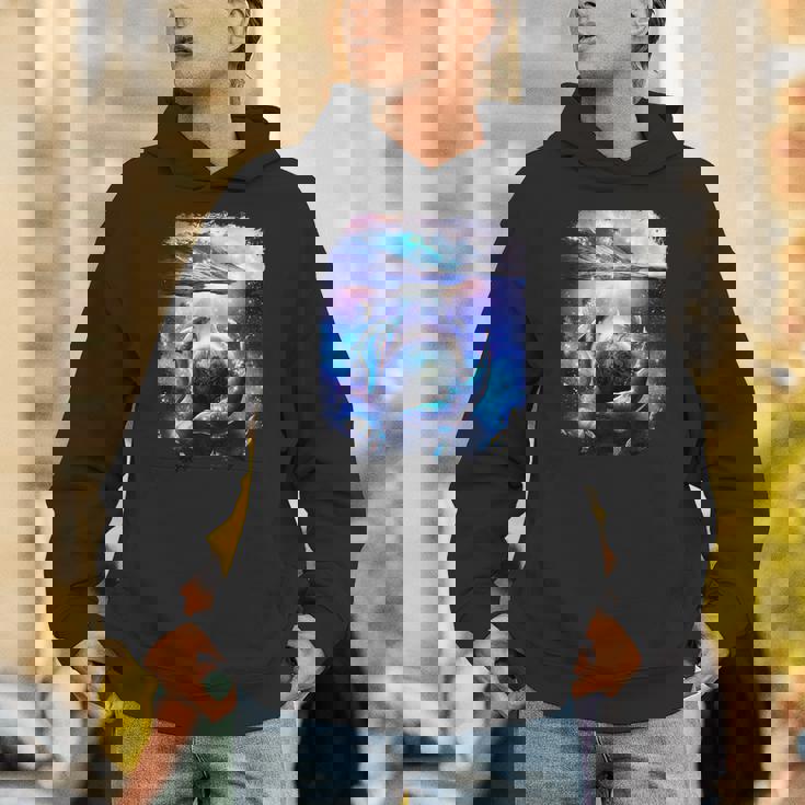 銀河 イルカ 宇宙 地球 海 パーカー