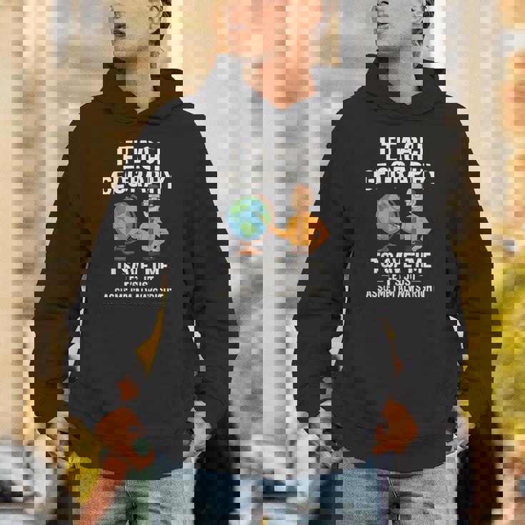 面白い 高校 男性 地理 先生 ティーンエイジャー ジョーク パーカー