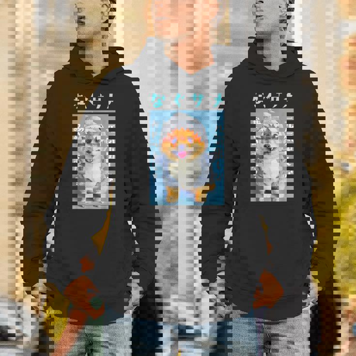 面白いtシャツ ポメラニアン 犬 サメ イヌ メンズ 犬好き グッズ かわいい おもしろ 面白い 服 ネタ パーカー