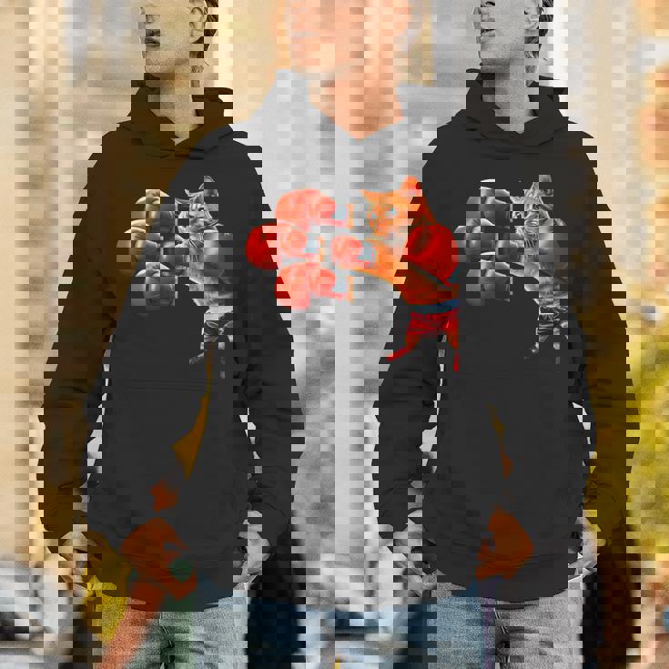 面白いtシャツ 猫 ネコ ボクシング メンズ 猫好き グッズ おもしろ 面白い 服 ネタ にゃんこ 猫の下僕 パーカー