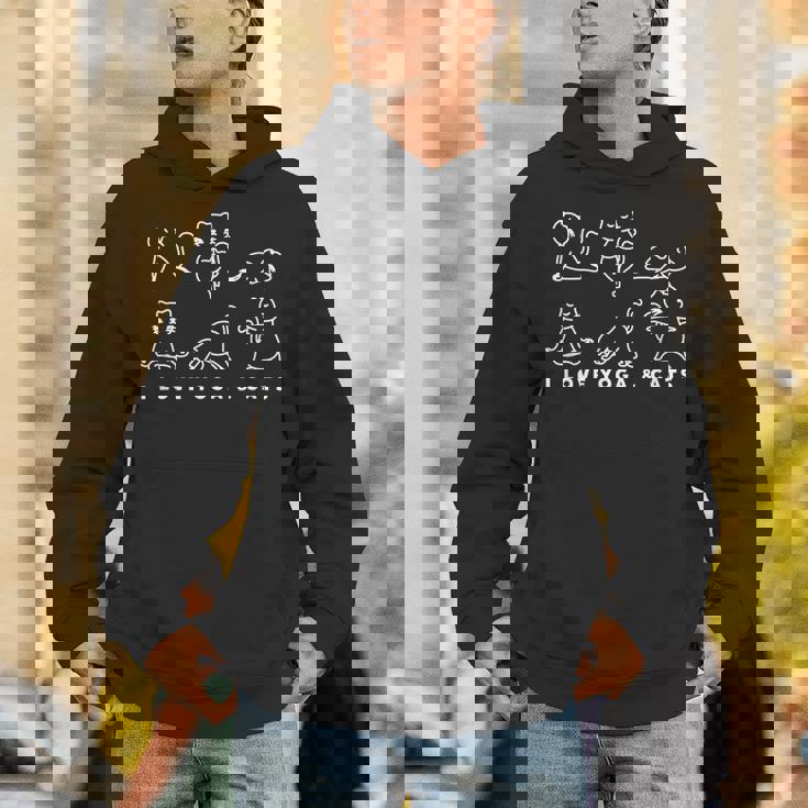 面白いtシャツ 猫 ネコ ヨガ メンズ 猫好き グッズ おもしろ 面白い 服 ネタ にゃんこ 猫の下僕 パーカー