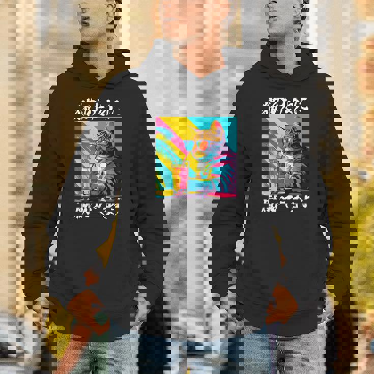 面白いtシャツ 猫 ネコ メンズ 猫好き グッズ おもしろ 面白い 服 ネタ にゃんこ 猫の下僕 長袖tシャツ パーカー