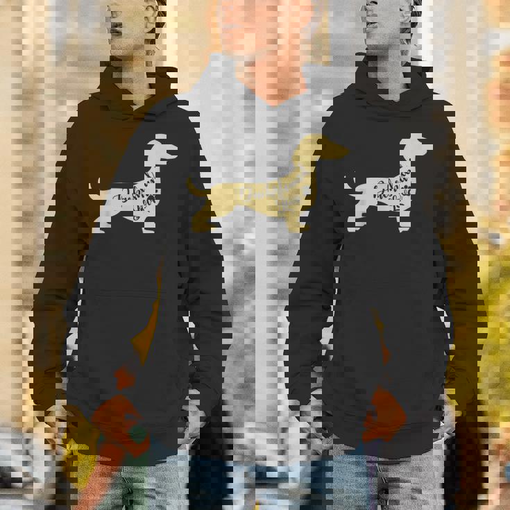 面白いダックスフント犬のデザイン ペット愛好家の足 パーカー