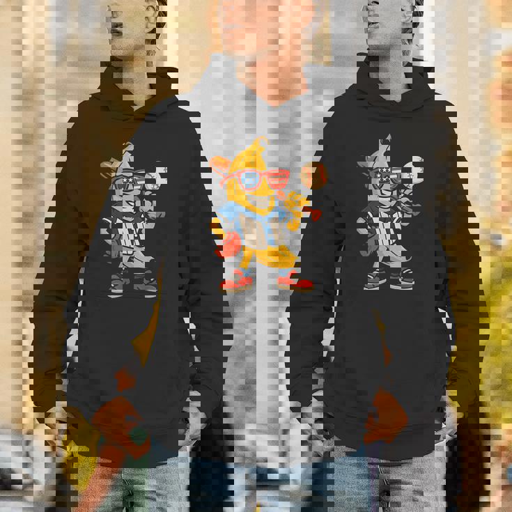 面白いバナナ野球アメリカ国旗サングラス 7月4日 パーカー