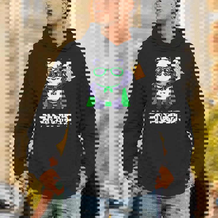 面白いパンダパンダビールドリンカー パンダビール パーカー