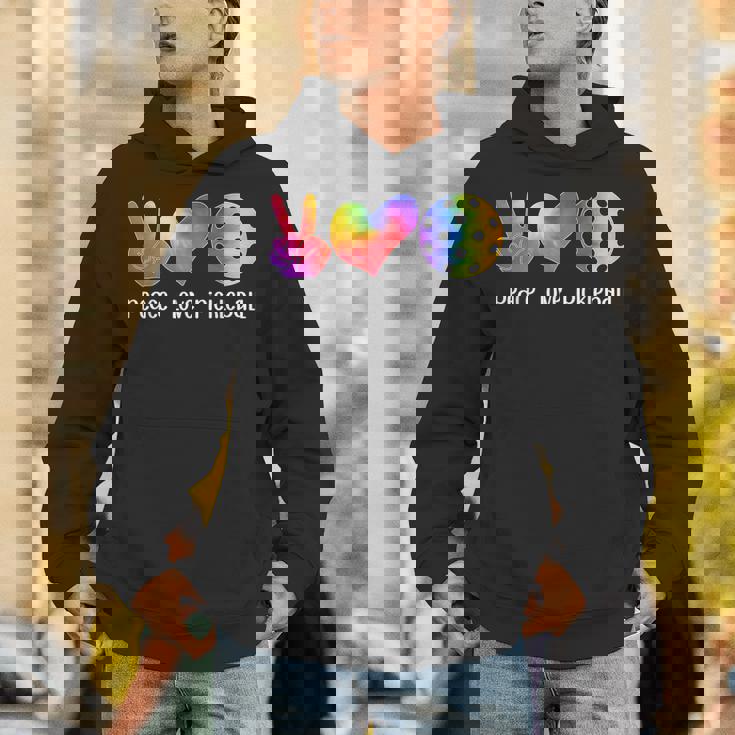 面白いピックルボール タイダイ 引退した平和愛のピックルボール パーカー