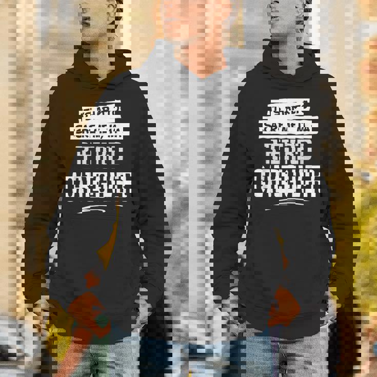 面白い退職介護用シャツ 男女兼用 パーカー