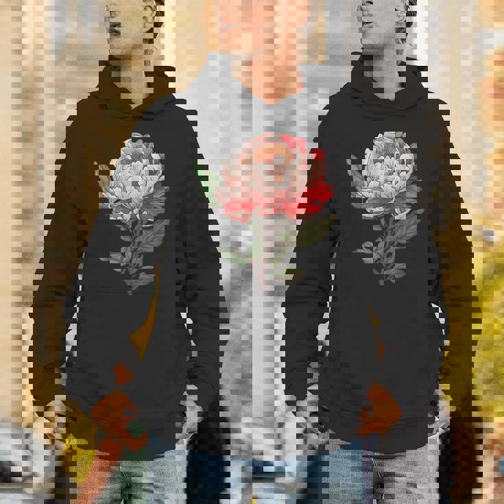 魅惑的な牡丹ブーケ パーカー