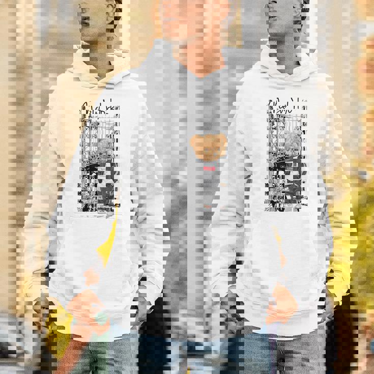 Cool New York City Teddy Bear Illustration Graphic s パーカー