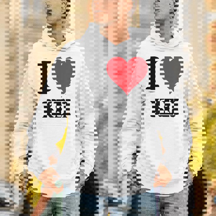 I Heart Keiファーストネーム I Love パーソナライズ パーカー