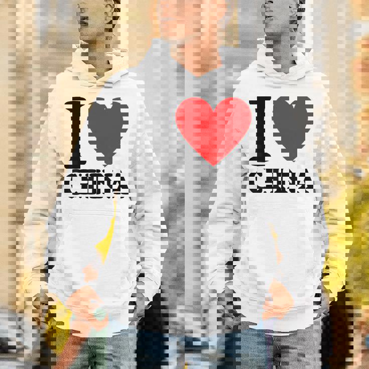I Love China I Heart China パーカー