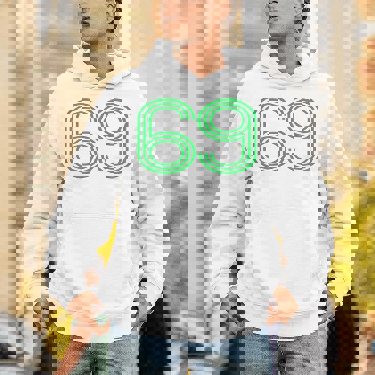 Number 69 シャツ レトロ ユニフォーム ヨーロッパスタイル バックプリント ジャージ パーカー