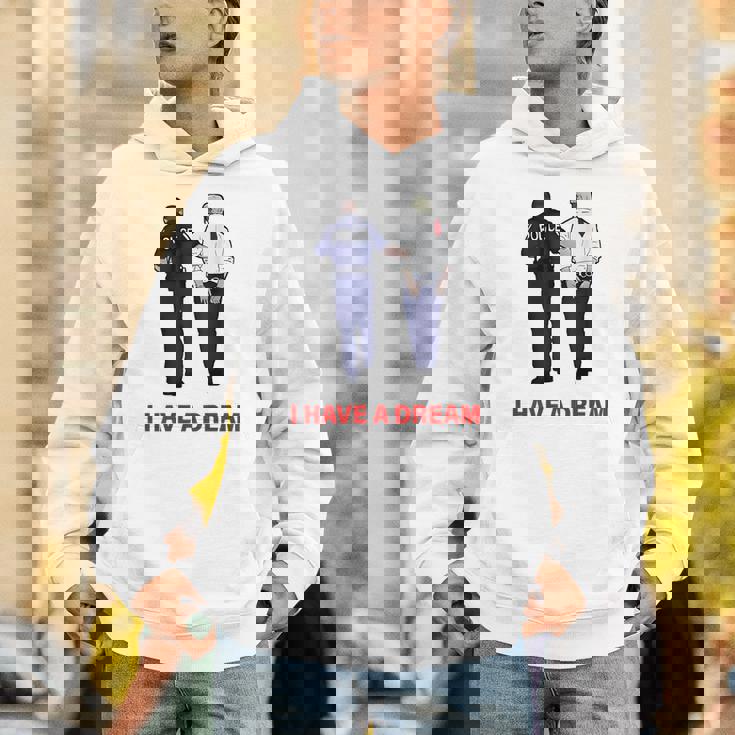 On Back I Have A Dream Trump Police 格言 男性 パーカー