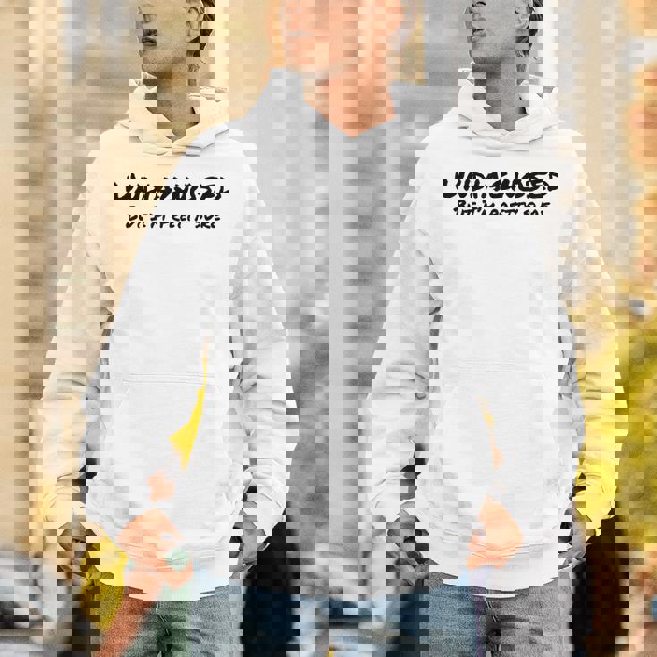 Undiagnosed But I'm Prettyure ブラックフォント パーカー